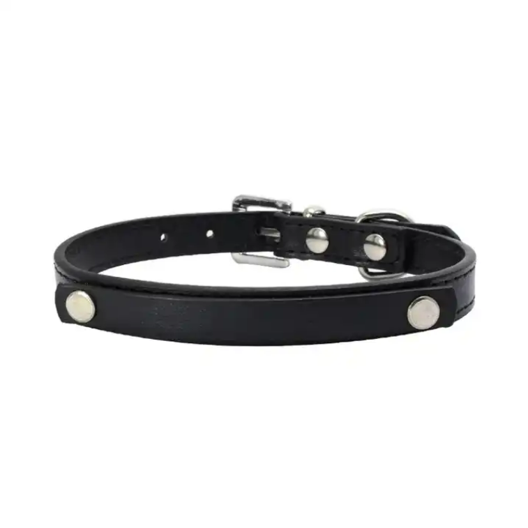 Coleira personalizada Pipet - Preto