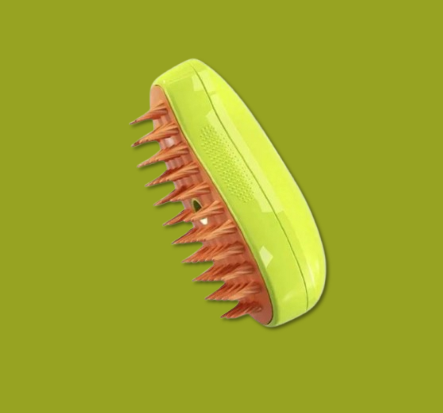 Escova Vapor Limpa Pêlos - Verde com Laranja