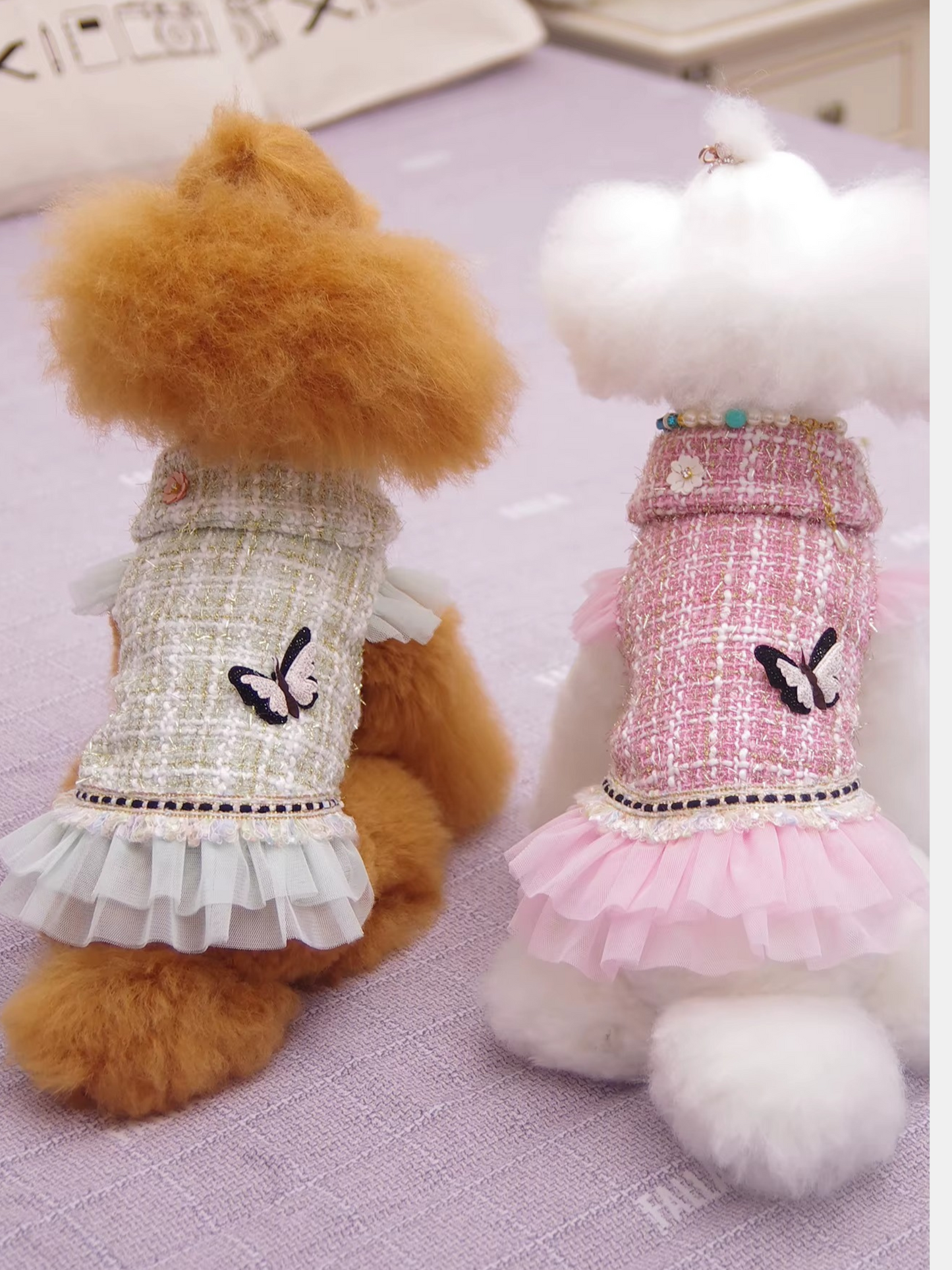 Vestido Tweed - Verde