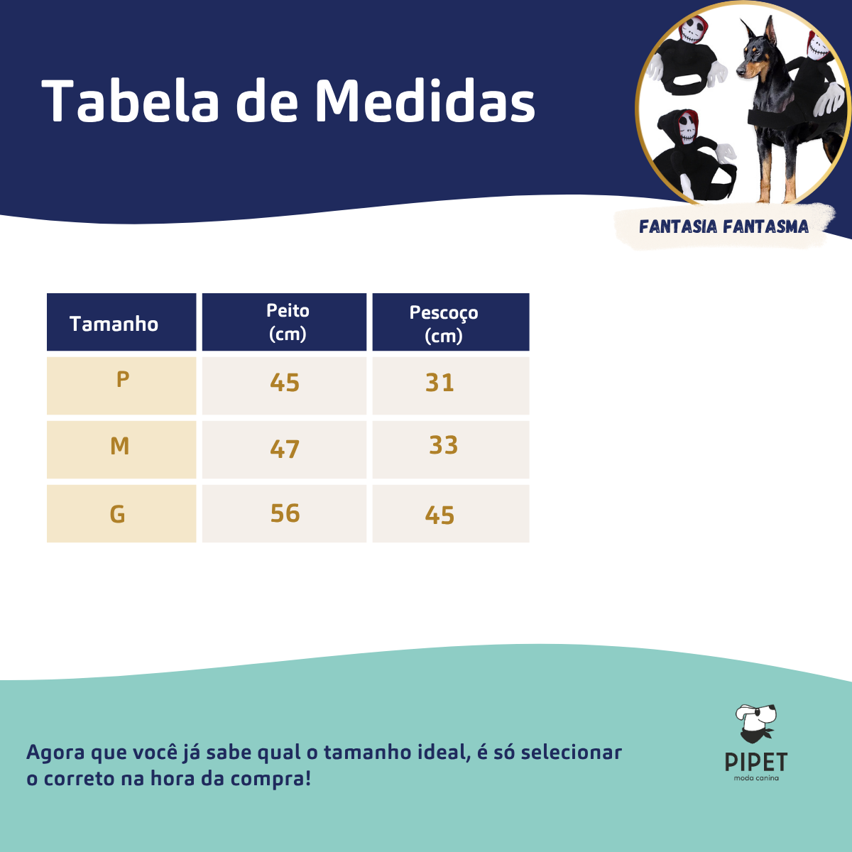 Fantasia de Fantasma - Pet Halloween