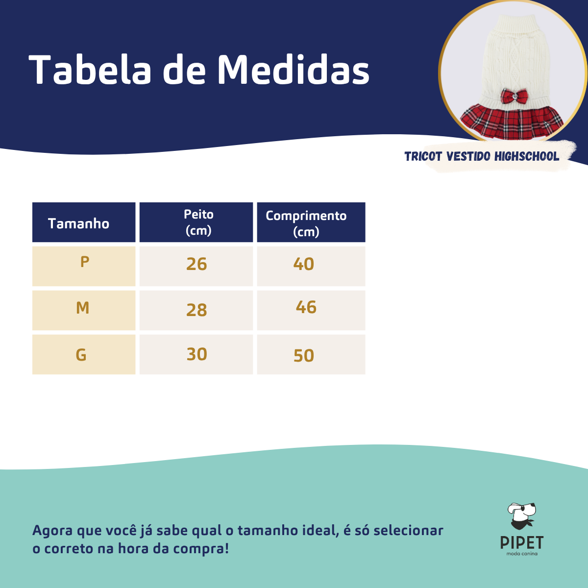 Tricot Vestido Highschool