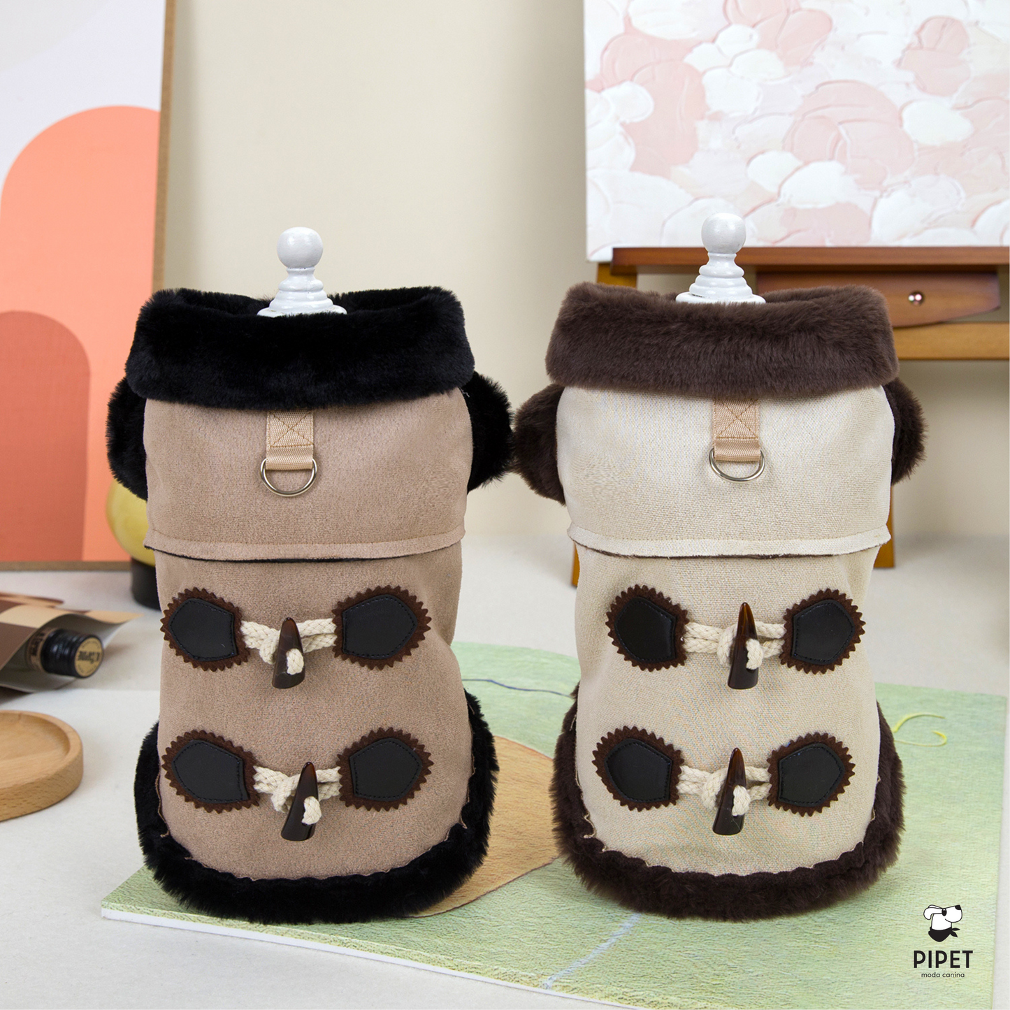Casaco Luxo - Coffee & Bege