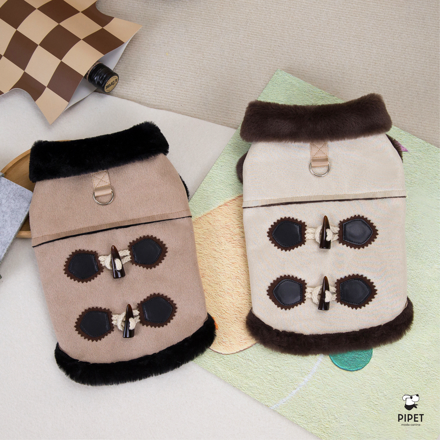 Casaco Luxo - Coffee & Bege