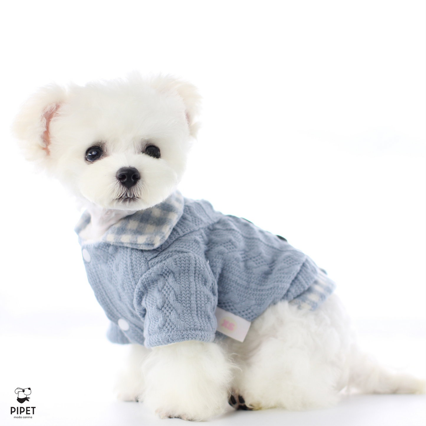 Camisa Tricot - Rosa e Azul