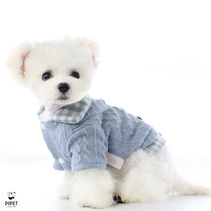 Camisa Tricot - Rosa e Azul