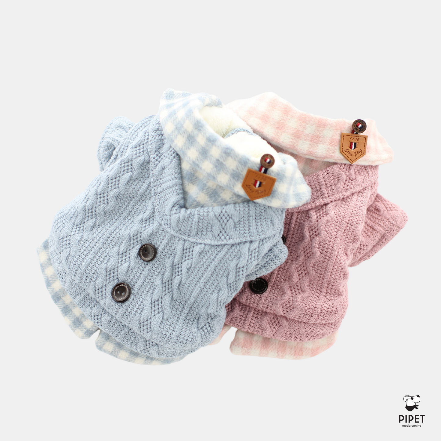 Camisa Tricot - Rosa e Azul