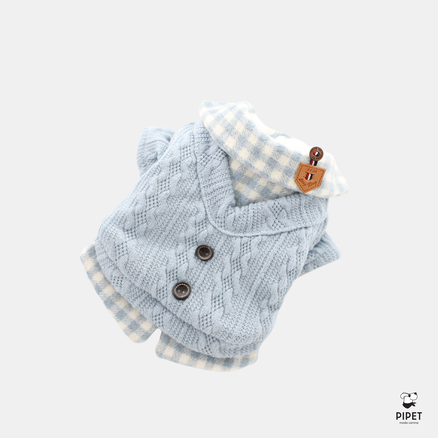 Camisa Tricot - Rosa e Azul