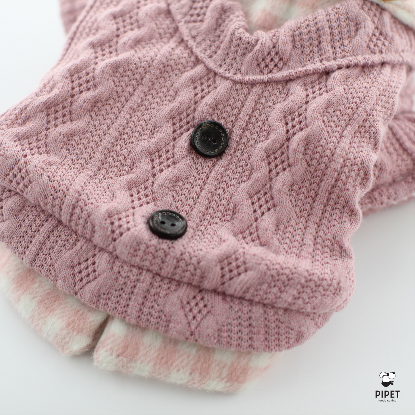 Camisa Tricot - Rosa e Azul