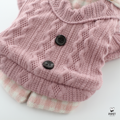Camisa Tricot - Rosa e Azul