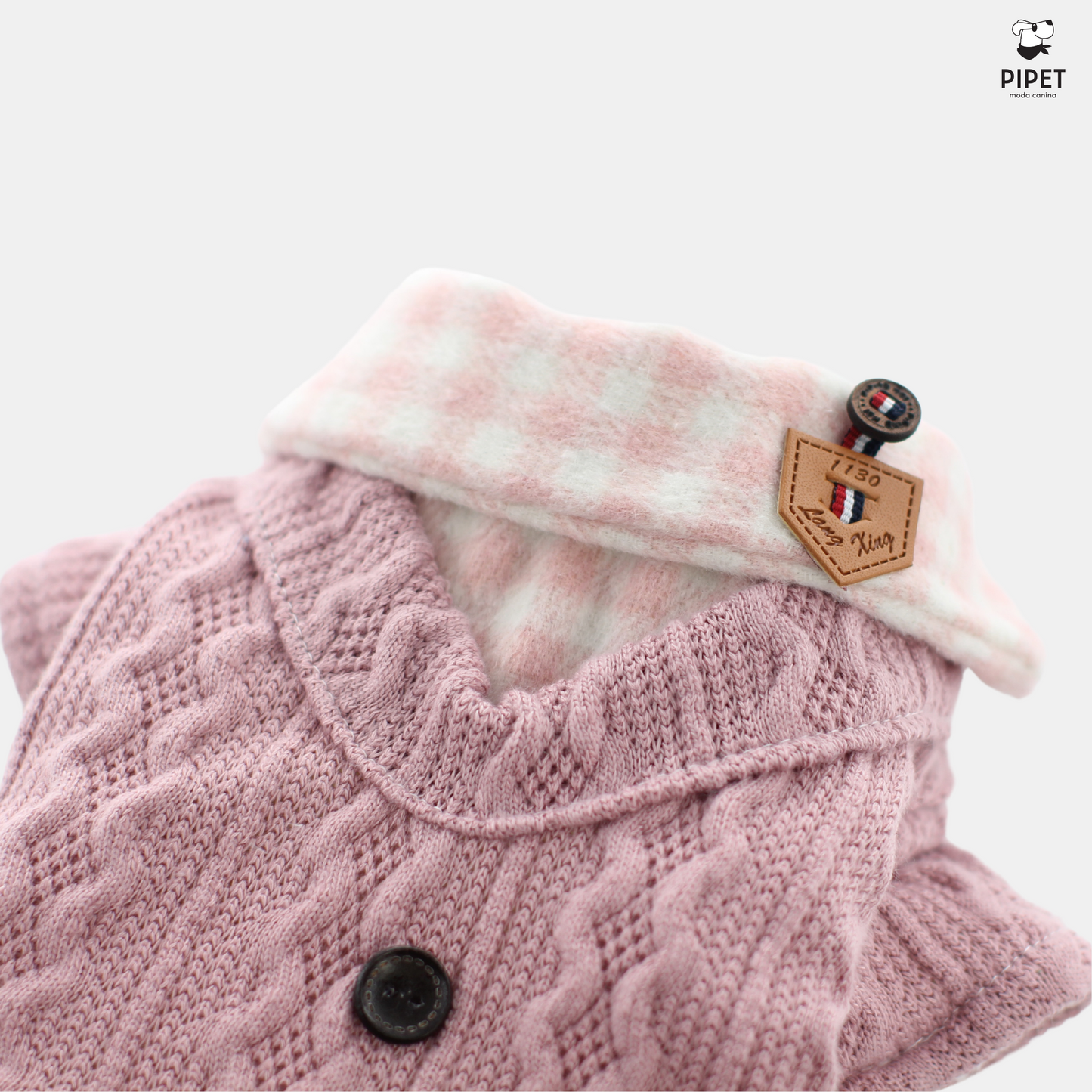 Camisa Tricot - Rosa e Azul