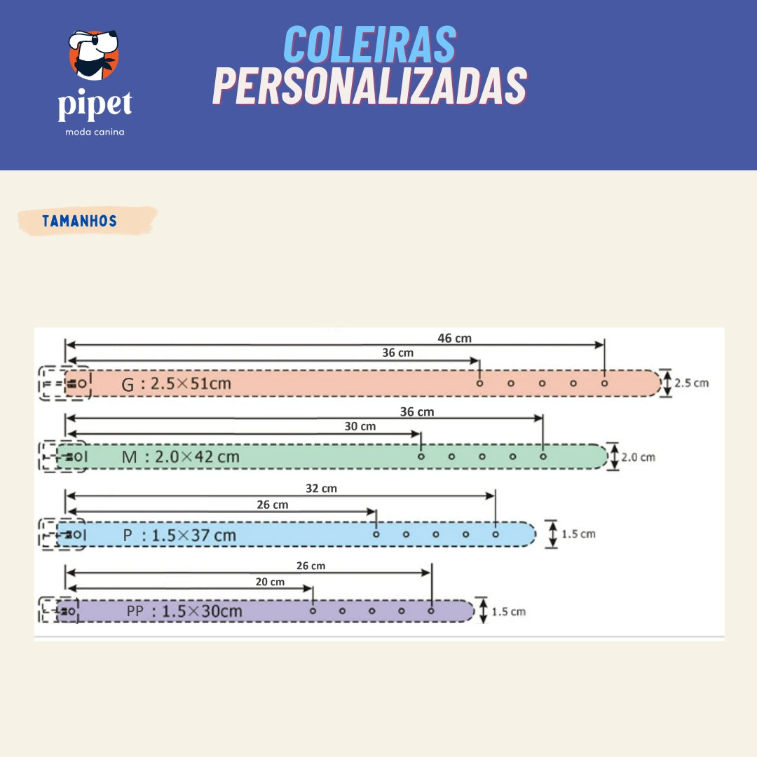 Coleira Pipet - Pink