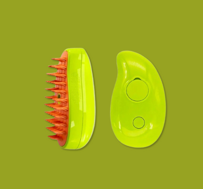 Escova Vapor Limpa Pêlos - Verde com Laranja