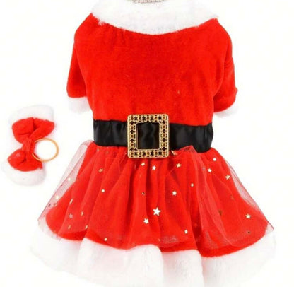 Vestido Brilhante Mamãe Noel