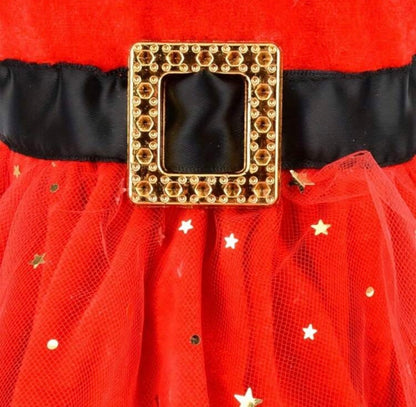 Vestido Brilhante Mamãe Noel
