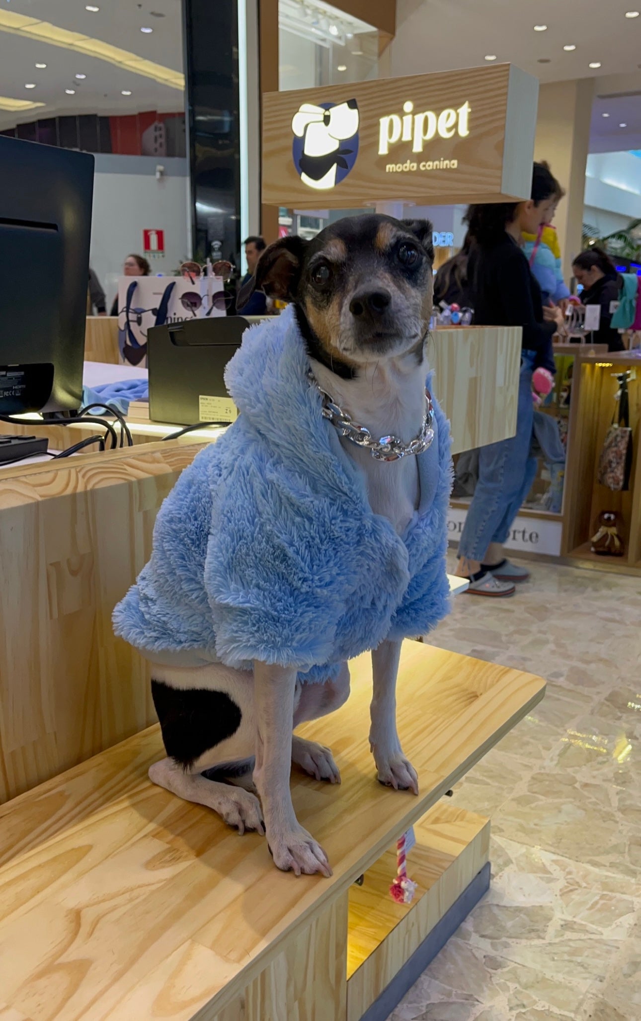 Casaco Pelo - Azul Bebe