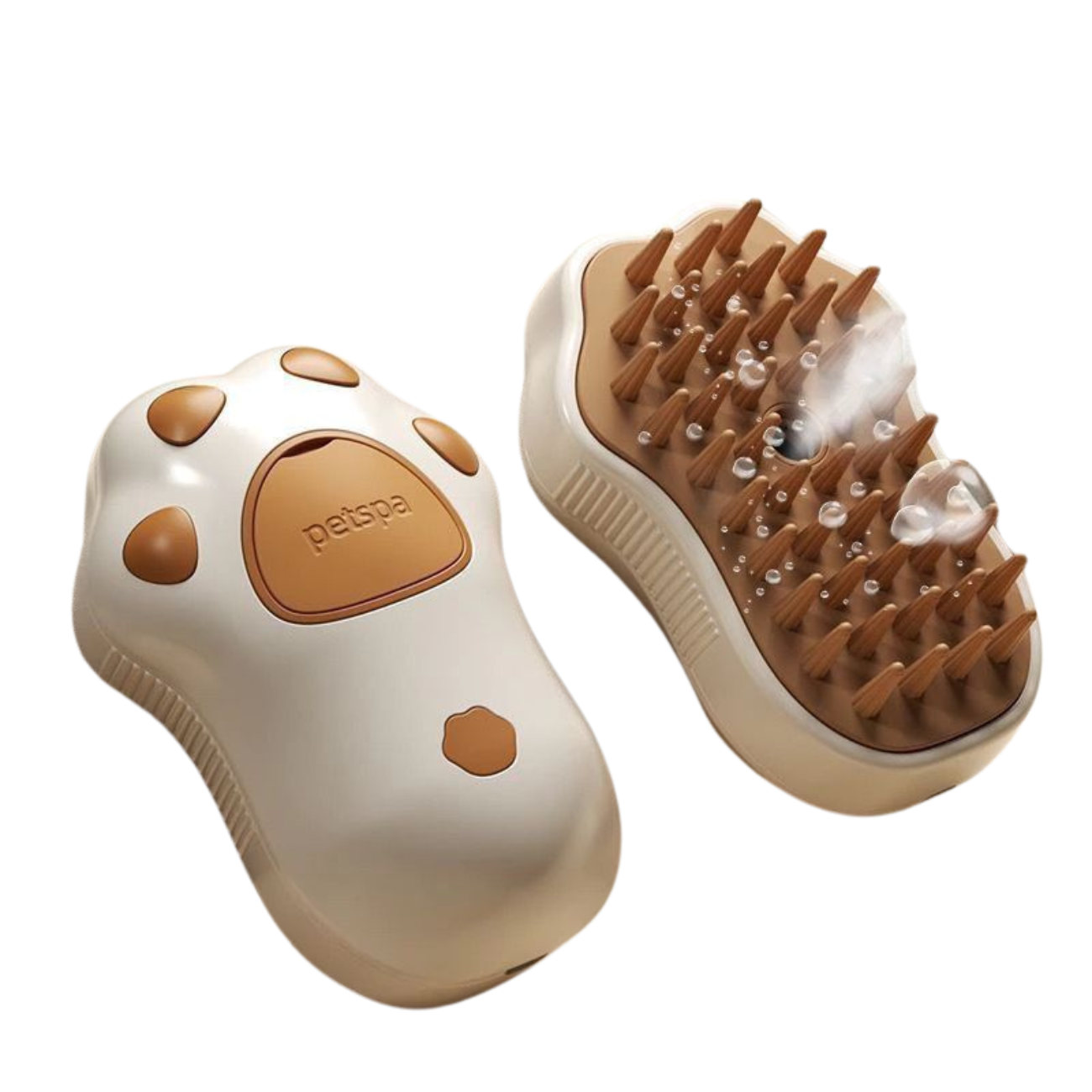Escova Vapor Limpa Pêlos - Bege/Patinha