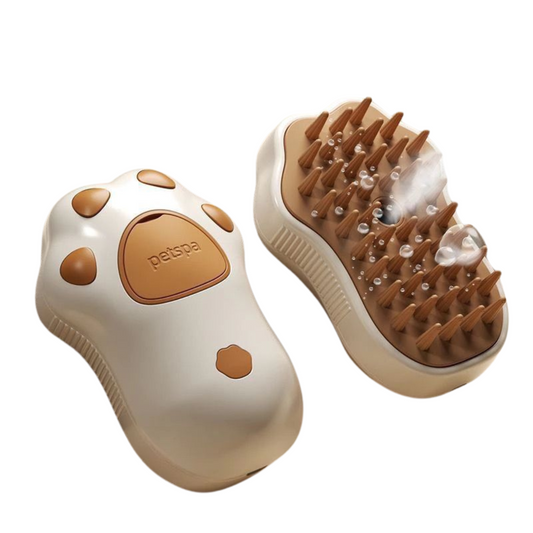 Escova Vapor Limpa Pêlos - Bege/Patinha