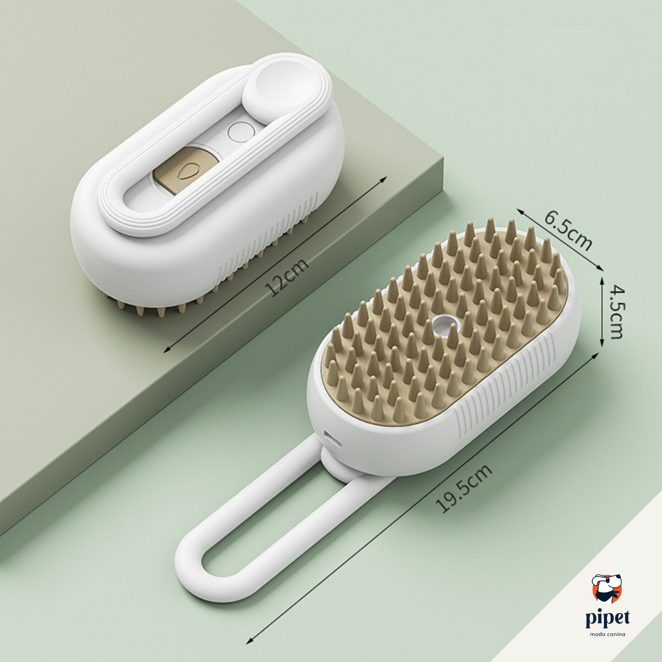 Escova Vapor Limpa Pêlos - Branco
