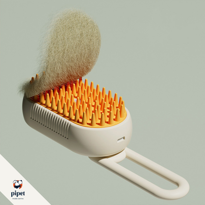 Escova Vapor Limpa Pêlos - Creme