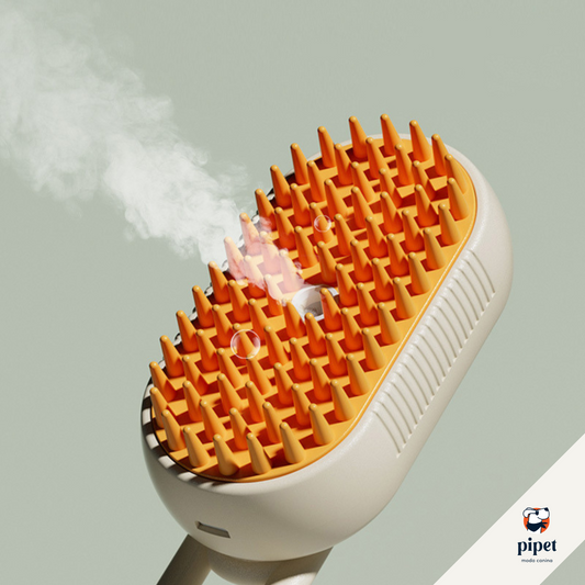 Escova Vapor Limpa Pêlos - Creme