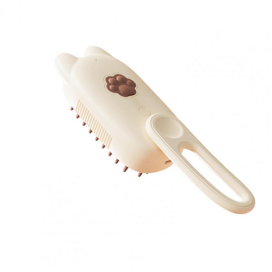 Escova Vapor Limpa Pêlos - Bege/Gatinho