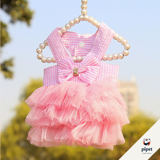 Vestido Laço - Rosa