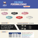 Coleira Personalizada Pipet - Turquesa
