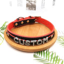 Coleira Personalizada Marrom c/ Bege