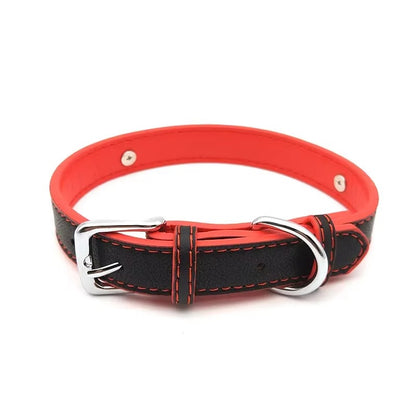 Coleira Personalizada Preto c/ Vermelho