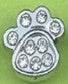 Charm Patinha — Prateado com Brilho