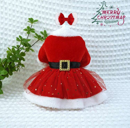 Vestido Brilhante Mamãe Noel