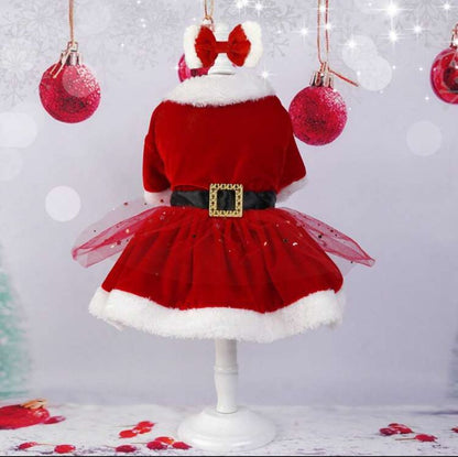 Vestido Brilhante Mamãe Noel