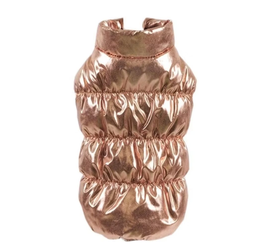 Colete Puffer - Gold e Silver